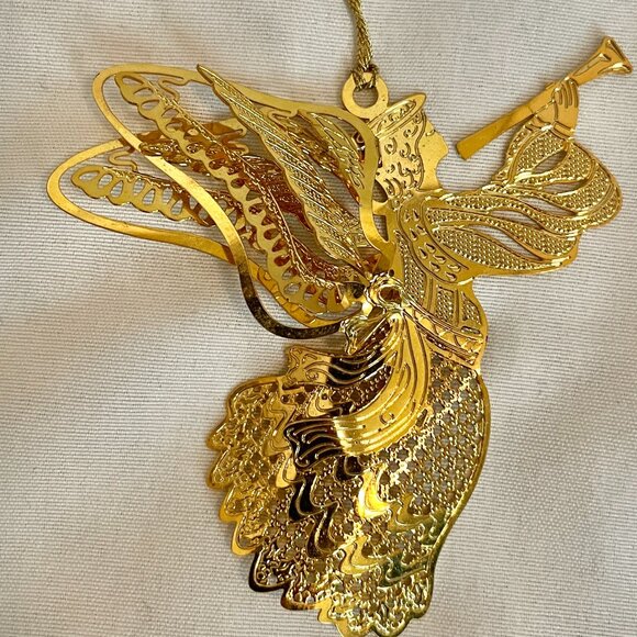 HERALDING ANGEL 7186.010 1998 Baldwin Brass Timeless Craftsmanship Ornament VTG - Picture 7 of 7
